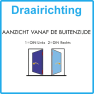 AMI veiligheidsbeslag duwer/kruk PC 55 LS met kerntrekbeveiliging (rechthoekig) - SKG*** 