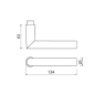 AMI deurkruk 374 - deurdikte 37 t/m 41 mm