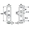 AXA Veiligheidsbeslag Curve Plus kortschild kruk Blok PC55 met kerntrekbeveiliging deurdikte 38 tot 58 mm SKG3 AXA Veiligheidsbeslag Curve Plus kortschild kruk Blok PC55 met kerntrekbeveiliging deurdikte 38 tot 58 mm SKG3
