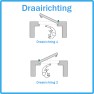 AXA Oyster 3355-15-81/L raamsluiting en kierstandhouder combi draairichting 1 AXA Oyster 3355-15-81/L raamsluiting en kierstandhouder combi draairichting 1
