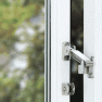 AXA Oyster 3355-15-81/L raamsluiting en kierstandhouder combi draairichting 1 AXA Oyster 3355-15-81/L raamsluiting en kierstandhouder combi draairichting 1