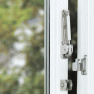 AXA Oyster 3355-15-81/L raamsluiting en kierstandhouder combi draairichting 1 AXA Oyster 3355-15-81/L raamsluiting en kierstandhouder combi draairichting 1