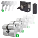                                 Oplegslot + cilinders                                