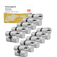 DOM ixTeco cilinder met kerntrekbeveiliging (10x) - SKG*** DOM ixTeco cilinder met kerntrekbeveiliging (10x) - SKG***