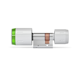 DOM Tapkey Pro knopcilinder t.b.v. glasdeur - eenzijdige toegangscontrole met NFC/BLE - wit - SKG*** DOM Tapkey Pro knopcilinder t.b.v. glasdeur - eenzijdige toegangscontrole met NFC/BLE - wit - SKG***