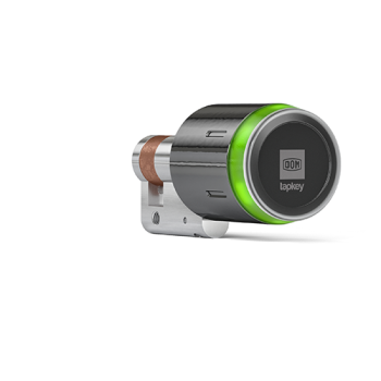 DOM Tapkey Pro halve cilinder met NFC/BLE - zwart - SKG*** DOM Tapkey Pro halve cilinder met NFC/BLE - zwart - SKG***