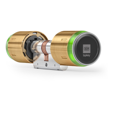 DOM Tapkey Pro knopcilinder tweezijdige toegangscontrole met NFC/BLE - messing - SKG*** DOM Tapkey Pro knopcilinder tweezijdige toegangscontrole met NFC/BLE - messing - SKG***