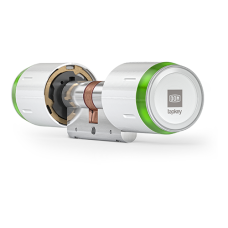DOM Tapkey Pro knopcilinder tweezijdige toegangscontrole met NFC/BLE - wit - SKG*** DOM Tapkey Pro knopcilinder tweezijdige toegangscontrole met NFC/BLE - wit - SKG***