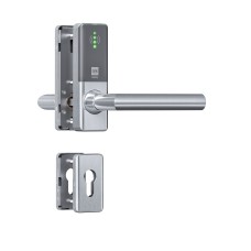 DOM Tapkey Guard Compact Slimline profielcilinder deurbeslag met NFC/BLE - grijs DOM Tapkey Guard Compact Slimline profielcilinder deurbeslag met NFC/BLE - grijs