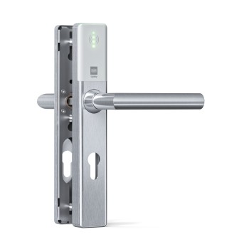 DOM Tapkey Guard Slimline deurbeslag PC92 met NFC/BLE - wit DOM Tapkey Guard Slimline deurbeslag PC92 met NFC/BLE - wit