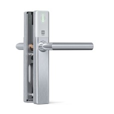 DOM Tapkey Guard Slimline blind deurbeslag met NFC/BLE - wit - tweezijdige toegangscontrole DOM Tapkey Guard Slimline blind deurbeslag met NFC/BLE - wit - tweezijdige toegangscontrole