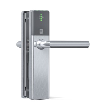 DOM Tapkey Guard Wideline blind deurbeslag met NFC/BLE - grijs DOM Tapkey Guard Wideline blind deurbeslag met NFC/BLE - grijs
