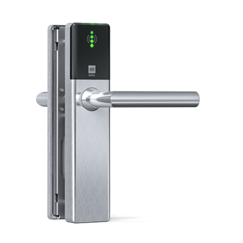 DOM Tapkey Guard Wideline blind deurbeslag met NFC/BLE - zwart DOM Tapkey Guard Wideline blind deurbeslag met NFC/BLE - zwart
