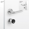 EVVA Airkey eenzijdige toegangscontrole cilinder met NFC - nikkel - SKG *** EVVA Airkey eenzijdige toegangscontrole cilinder met NFC - nikkel - SKG ***