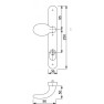 Hoppe Luik smalschild vaste knop/kruk F1 PC92 met kerntrekbeveiliging (afgerond) - SKG*** Hoppe Luik smalschild vaste knop/kruk F1 PC92 met kerntrekbeveiliging (afgerond) - SKG***