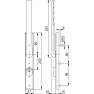 Hoppe hefschuifgreep rechthoekig korte hals voor buitendeuren 2280ZA - PC69 F1 Hoppe hefschuifgreep rechthoekig korte hals voor buitendeuren 2280ZA - PC69 F1