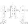 Hoppe London veiligheidsbeslag knop/kruk - Aluminium F1 - PC55 RS - SKG*** Hoppe London veiligheidsbeslag knop/kruk - Aluminium F1 - PC55 RS - SKG***