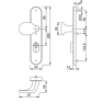 Hoppe Vitoria veiligheidsbeslag knop/kruk - aluminium F1 - PC72 LS met kerntrekbeveiliging (afgerond) - SKG*** Hoppe Vitoria veiligheidsbeslag knop/kruk - aluminium F1 - PC72 LS met kerntrekbeveiliging (afgerond) - SKG***