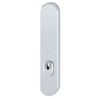 Hoppe blind buitenschild zonder krukgat F1 PC72 met kerntrekbeveiliging  (afgerond) - SKG***