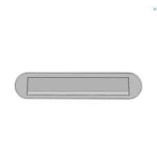 Hoppe briefplaat aluminium F9 geveerd Hoppe briefplaat aluminium F9 geveerd