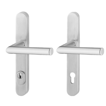 Hoppe Amsterdam smalschild kruk/kruk - aluminium F1 - PC72 met kerntrekbeveiliging (afgerond) - SKG*** Hoppe Amsterdam smalschild kruk/kruk - aluminium F1 - PC72 met kerntrekbeveiliging (afgerond) - SKG***