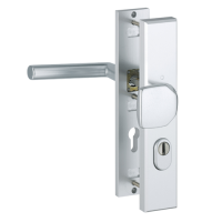 Hoppe Amsterdam veiligheidsbeslag knop/kruk - aluminium F1 - PC72 RS met kerntrekbeveiliging (rechthoekig) - SKG*** Hoppe Amsterdam veiligheidsbeslag knop/kruk - aluminium F1 - PC72 RS met kerntrekbeveiliging (rechthoekig) - SKG***