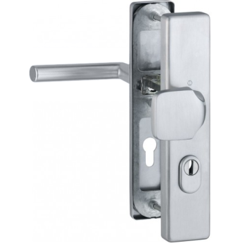 Hoppe Amsterdam veiligheidsbeslag knop/kruk - F69 - PC72 RS met kerntrekbeveiliging RVS (rechthoekig) - SKG*** Hoppe Amsterdam veiligheidsbeslag knop/kruk - F69 - PC72 RS met kerntrekbeveiliging RVS (rechthoekig) - SKG***