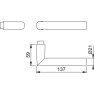 Hoppe Amsterdam veiligheidsbeslag kruk/kruk - Aluminium F1 - PC72 met kerntrekbeveiliging (afgerond) - SKG***
