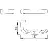 Hoppe Atlanta veiligheidsbeslag kruk/kruk - aluminium F1 - PC55 met kerntrekbeveiliging (afgerond) - SKG*** Hoppe Atlanta veiligheidsbeslag kruk/kruk - aluminium F1 - PC55 met kerntrekbeveiliging (afgerond) - SKG***