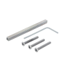 Hoppe London smalschild kruk/kruk - Aluminium F1 - PC72 - met kerntrekbeveiliging (rechthoekig) - SKG*** Hoppe London smalschild kruk/kruk - Aluminium F1 - PC72 - met kerntrekbeveiliging (rechthoekig) - SKG***