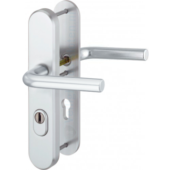 Hoppe Bonn veiligheidsbeslag kruk/kruk - aluminium F1 - PC72 met kerntrekbeveiliging (afgerond) - SKG*** Hoppe Bonn veiligheidsbeslag kruk/kruk - aluminium F1 - PC72 met kerntrekbeveiliging (afgerond) - SKG***