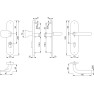 Hoppe Bonn veiligheidsbeslag knop/kruk - F69 - PC92 LS met kerntrekbeveiliging RVS (afgerond) - SKG*** Hoppe Bonn veiligheidsbeslag knop/kruk - F69 - PC92 LS met kerntrekbeveiliging RVS (afgerond) - SKG***