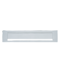 Hoppe briefplaat - aluminium F1 - rechthoekig