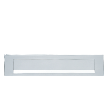 Hoppe briefplaat - aluminium F1 - rechthoekig