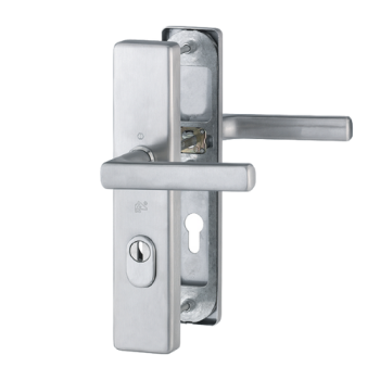 Hoppe Dallas veiligheidsbeslag kruk/kruk - F69 - PC72 met kerntrekbeveiliging RVS - SKG*** Hoppe Dallas veiligheidsbeslag kruk/kruk - F69 - PC72 met kerntrekbeveiliging RVS - SKG***