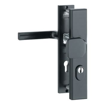 Hoppe Dallas veiligheidsbeslag knop/kruk PC92 RS met kerntrekbeveiliging - zwart (rechthoekig) - SKG*** Hoppe Dallas veiligheidsbeslag knop/kruk PC92 RS met kerntrekbeveiliging - zwart (rechthoekig) - SKG***