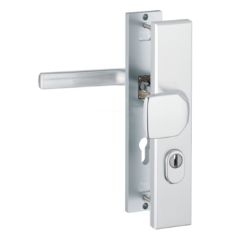 Hoppe Dallas veiligheidsbeslag knop/kruk - aluminium F1 - PC55 RS met kerntrekbeveiliging (rechthoekig) - SKG*** Hoppe Dallas veiligheidsbeslag knop/kruk - aluminium F1 - PC55 RS met kerntrekbeveiliging (rechthoekig) - SKG***