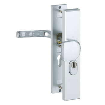 Hoppe London veiligheidsbeslag knop/kruk - Aluminium F1 - PC55 RS met kerntrekbeveiliging (rechthoekig) - SKG*** Hoppe London veiligheidsbeslag knop/kruk - Aluminium F1 - PC55 RS met kerntrekbeveiliging (rechthoekig) - SKG***
