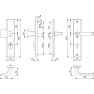 Hoppe London veiligheidsbeslag knop/kruk - Aluminium F1 - PC55 LS met kerntrekbeveiliging (rechthoekig) - SKG*** Hoppe London veiligheidsbeslag knop/kruk - Aluminium F1 - PC55 LS met kerntrekbeveiliging (rechthoekig) - SKG***