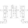 Hoppe London veiligheidsbeslag kruk/kruk - Aluminium F1 - PC92 met kerntrekbeveiliging (rechthoekig) - SKG*** Hoppe London veiligheidsbeslag kruk/kruk - Aluminium F1 - PC92 met kerntrekbeveiliging (rechthoekig) - SKG***