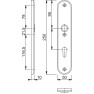 Hoppe Amsterdam veiligheidsbeslag kruk/kruk - Aluminium F1 - PC72 met kerntrekbeveiliging (afgerond) - SKG***