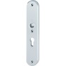 Hoppe Amsterdam veiligheidsbeslag kruk/kruk - Aluminium F1 - PC55 met kerntrekbeveiliging (afgerond) - SKG***