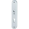 Hoppe Amsterdam veiligheidsbeslag kruk/kruk - Aluminium F1 - PC72 met kerntrekbeveiliging (afgerond) - SKG***
