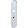 Hoppe Amsterdam veiligheidsbeslag kruk/kruk - Aluminium F1 - PC55 met kerntrekbeveiliging (afgerond) - SKG***