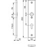 Hoppe Amsterdam veiligheidsbeslag knop/kruk - aluminium F1 - PC55 RS met kerntrekbeveiliging (rechthoekig) - SKG*** Hoppe Amsterdam veiligheidsbeslag knop/kruk - aluminium F1 - PC55 RS met kerntrekbeveiliging (rechthoekig) - SKG***