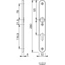 Hoppe Amsterdam smalschild kruk/kruk - aluminium F1 - PC72 met kerntrekbeveiliging (afgerond) - SKG*** Hoppe Amsterdam smalschild kruk/kruk - aluminium F1 - PC72 met kerntrekbeveiliging (afgerond) - SKG***