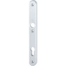 Hoppe Amsterdam smalschild kruk/kruk - aluminium F1 - PC92 met kerntrekbeveiliging (afgerond) - SKG***