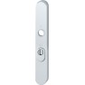 Hoppe Amsterdam smalschild kruk/kruk - aluminium F1 - PC55 met kerntrekbeveiliging (afgerond) - SKG*** Hoppe Amsterdam smalschild kruk/kruk - aluminium F1 - PC55 met kerntrekbeveiliging (afgerond) - SKG***