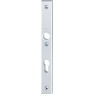 Hoppe Amsterdam smalschild kruk/kruk - aluminium F1 - PC72 met kerntrekbeveiliging (rechthoekig) - SKG***