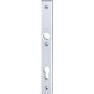 Hoppe Amsterdam smalschild kruk/kruk - aluminium F1 - PC92 met kerntrekbeveiliging (rechthoekig) - SKG***